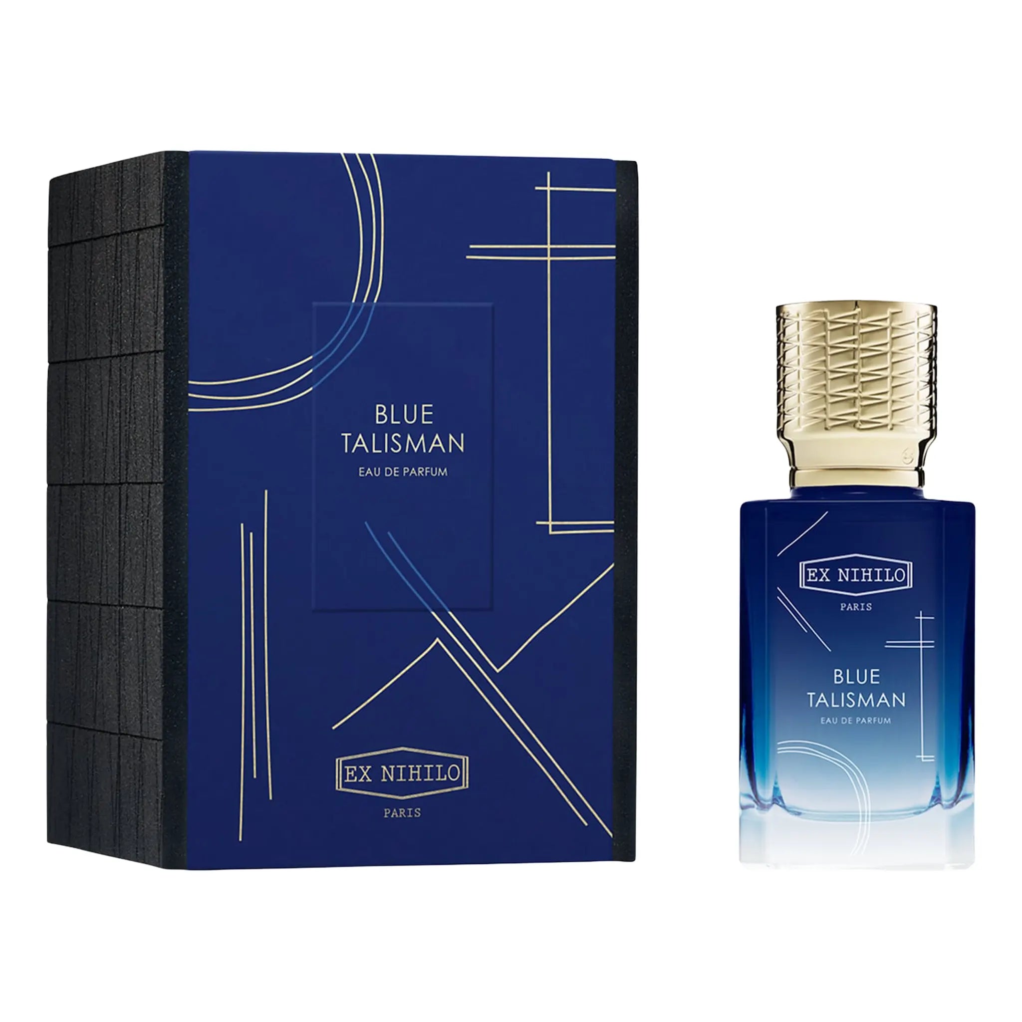 Front box view of Ex Nihilo Blue Talisman Eau De Parfum
